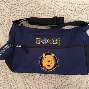 90’s Winnie the Pooh Navy Crossbody Messenger Bag